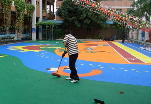 epdm塑膠幼兒園場地